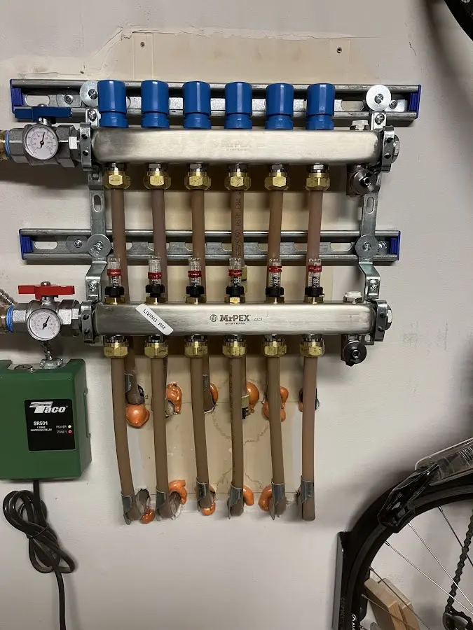 Plumber performing Leak Detection at a residential property in Acushnet